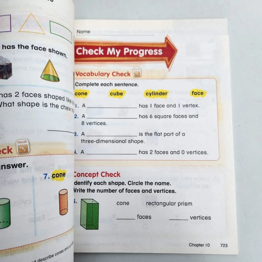 NEW My Math Grade 1 Book 1st Grade Volume 2 McGraw-Hill Elementary Math Connects
